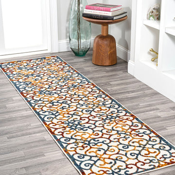 Atrani Scroll Trellis Indoor/outdoor Area Rug
